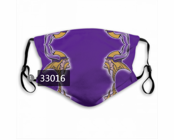 New 2021 NFL Minnesota Vikings #89 Dust mask with filter